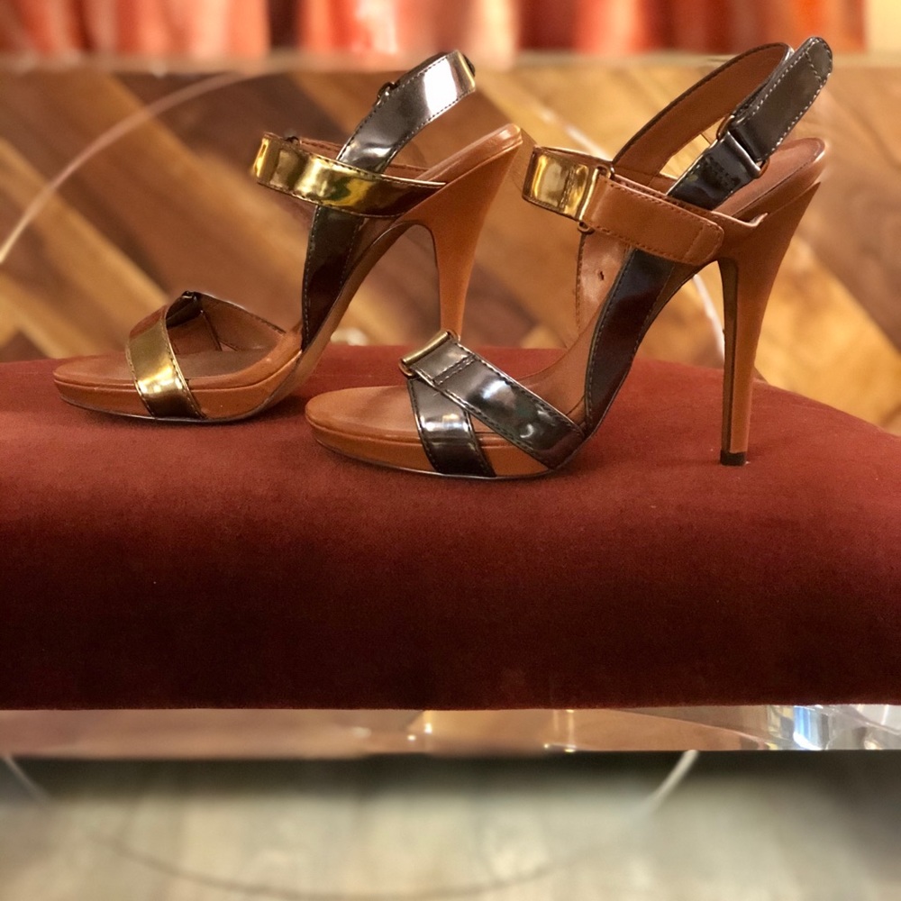 Sexy luxury rebel metallic heels.